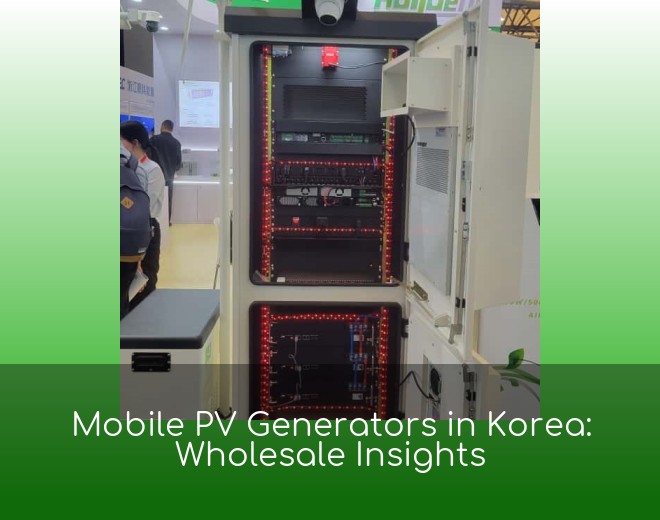 Mobile PV Generators in Korea: Wholesale Insights